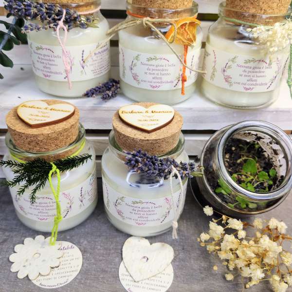 bomboniere candele profumate ecofattoart